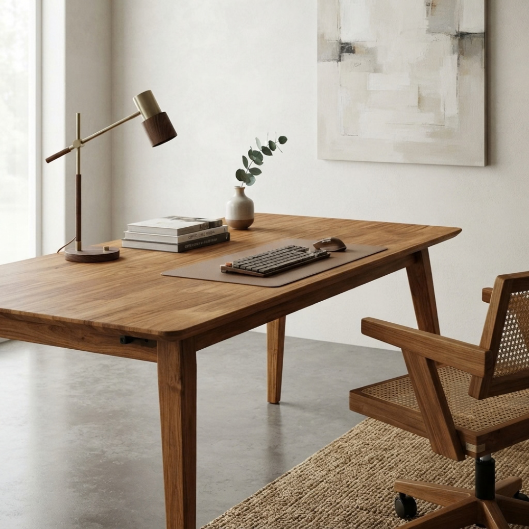 Ping Reclaimed Teak Desk
