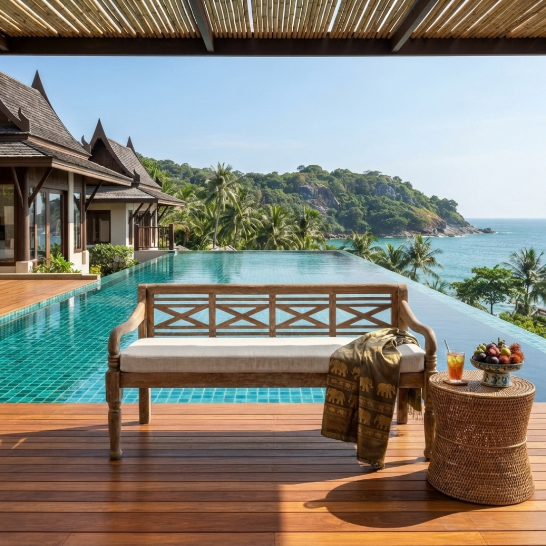 ที่นอนกลางวัน (Daybed) พีพีดาดฟ้า (Bench Seat)