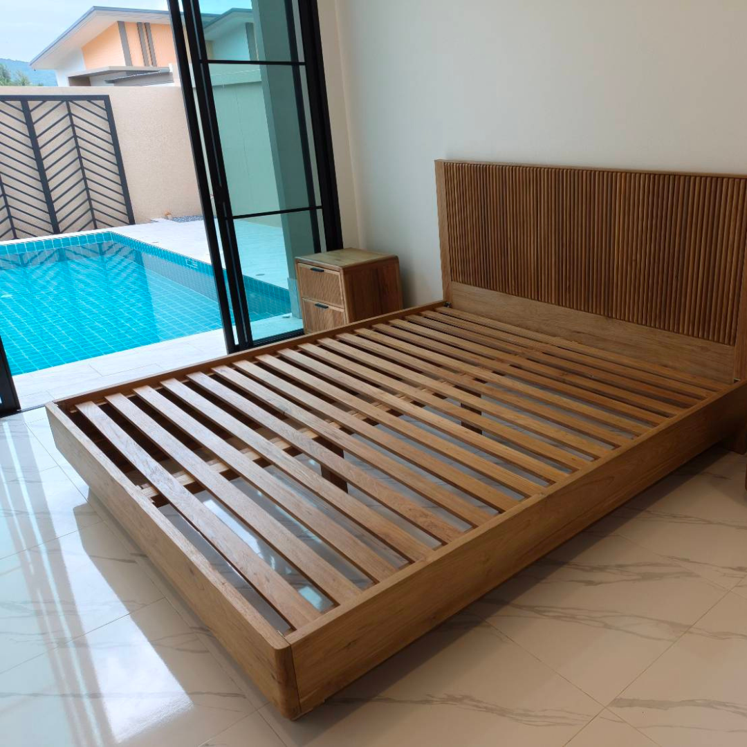 Ruen Reclaimed Teak Queen Bed or King Bed