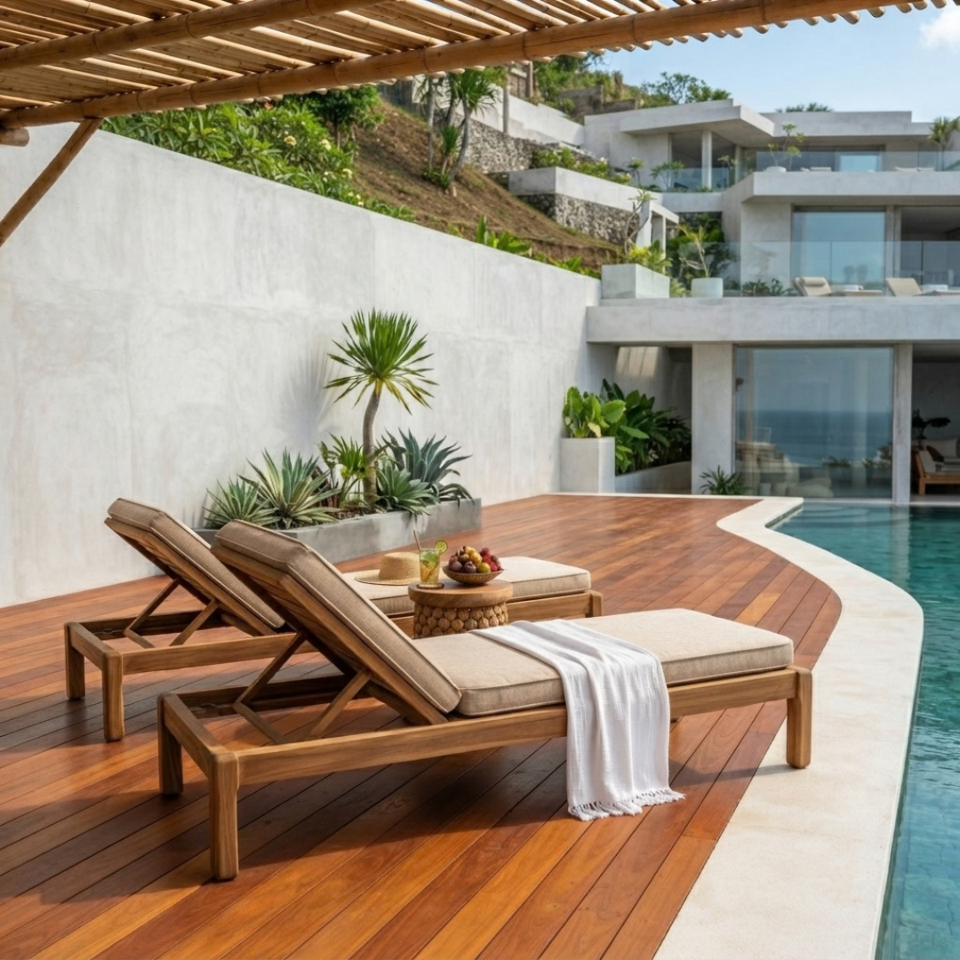 Surin Reclaimed Teak Sun Lounger