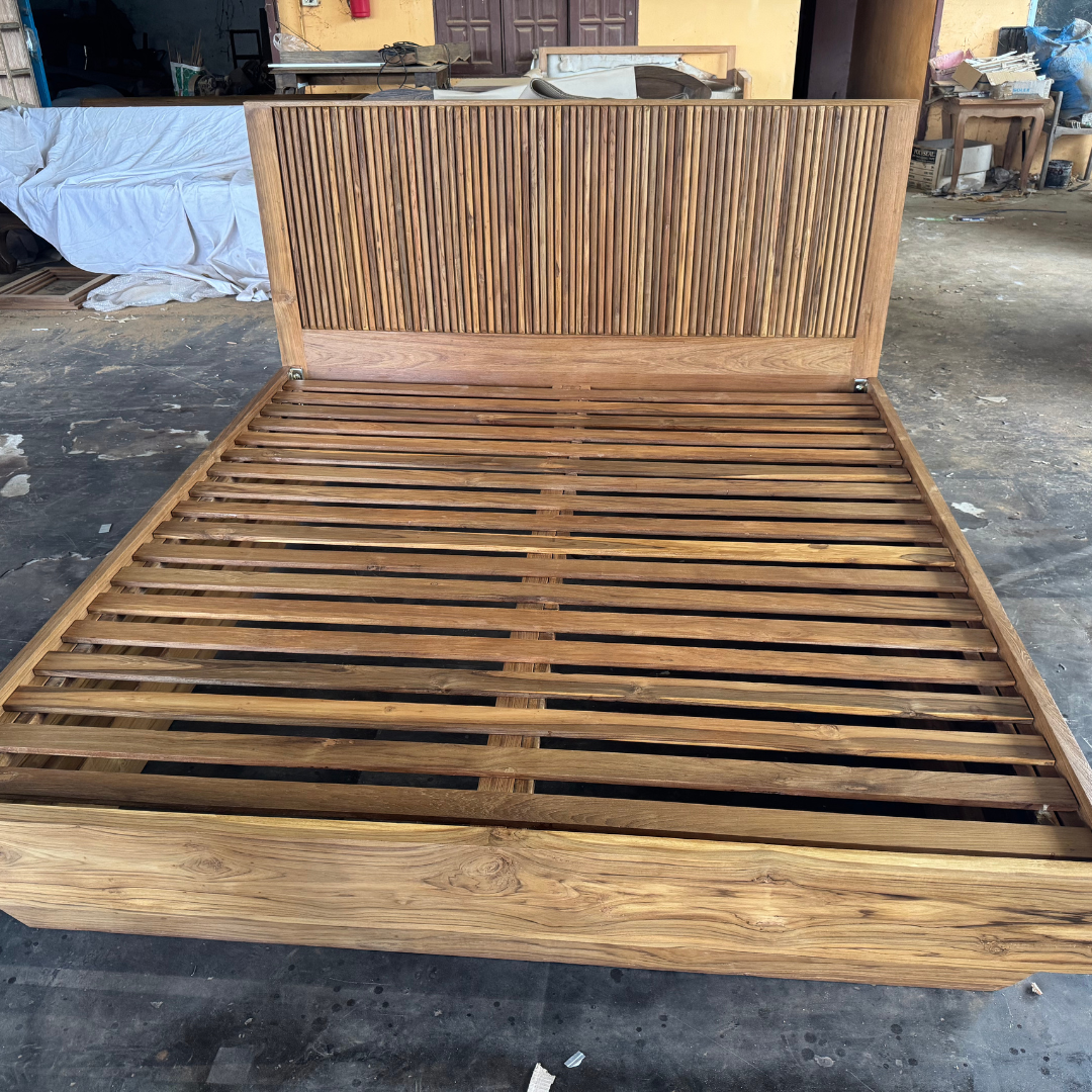 Ruen Reclaimed Teak Queen Bed or King Bed