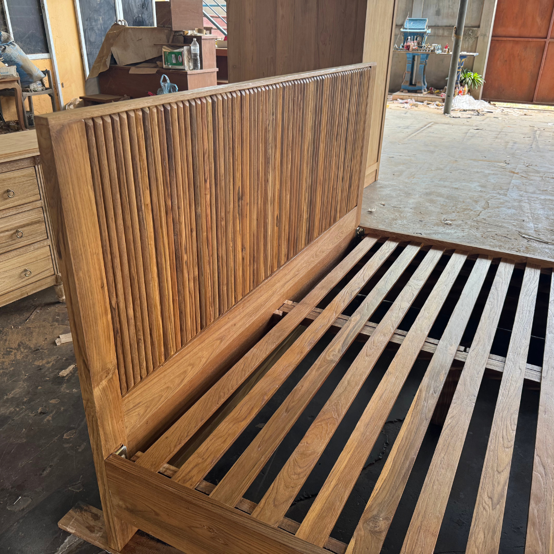 Ruen Reclaimed Teak Queen Bed or King Bed