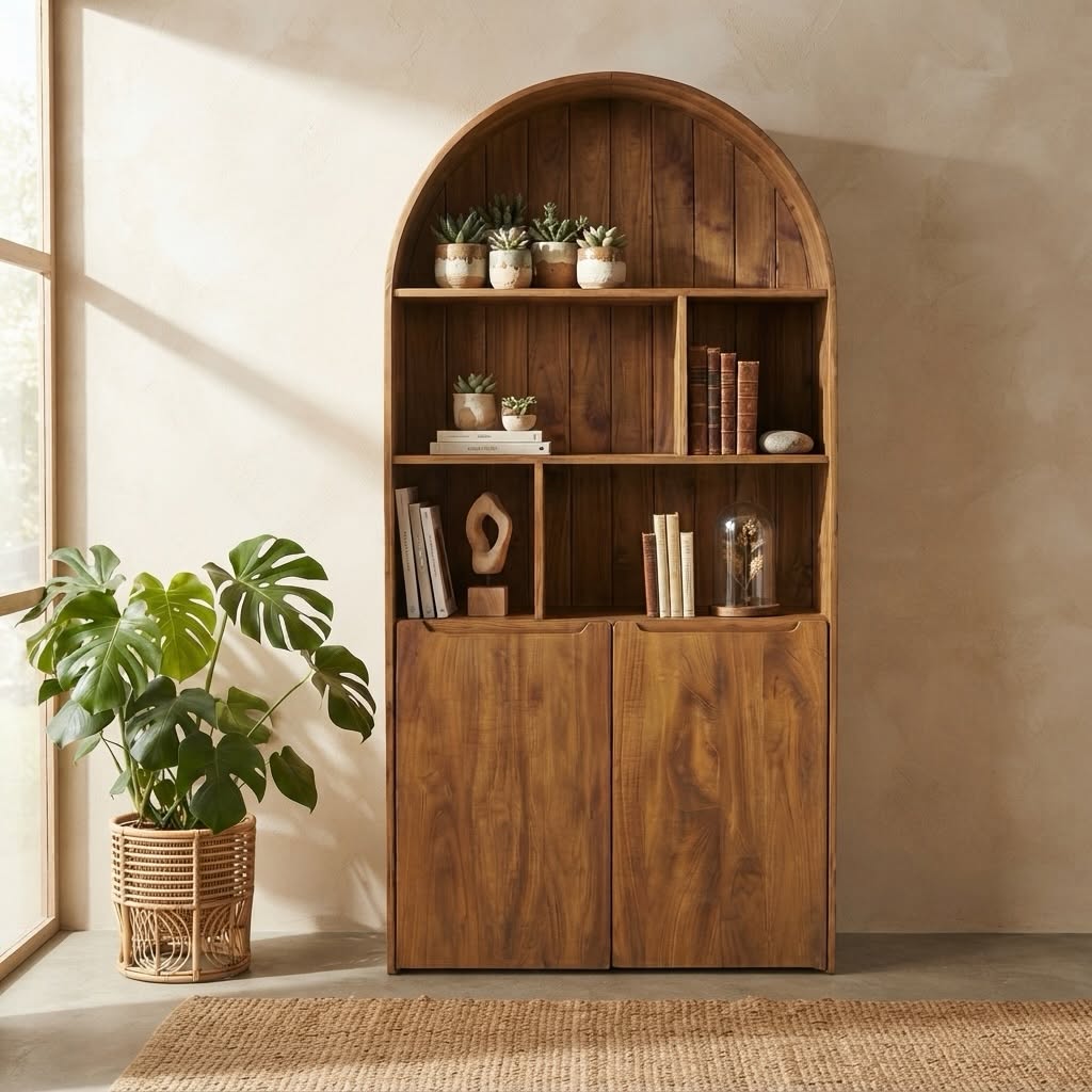 Pha Reclaimed Teak Bookcase / Display Cabinet
