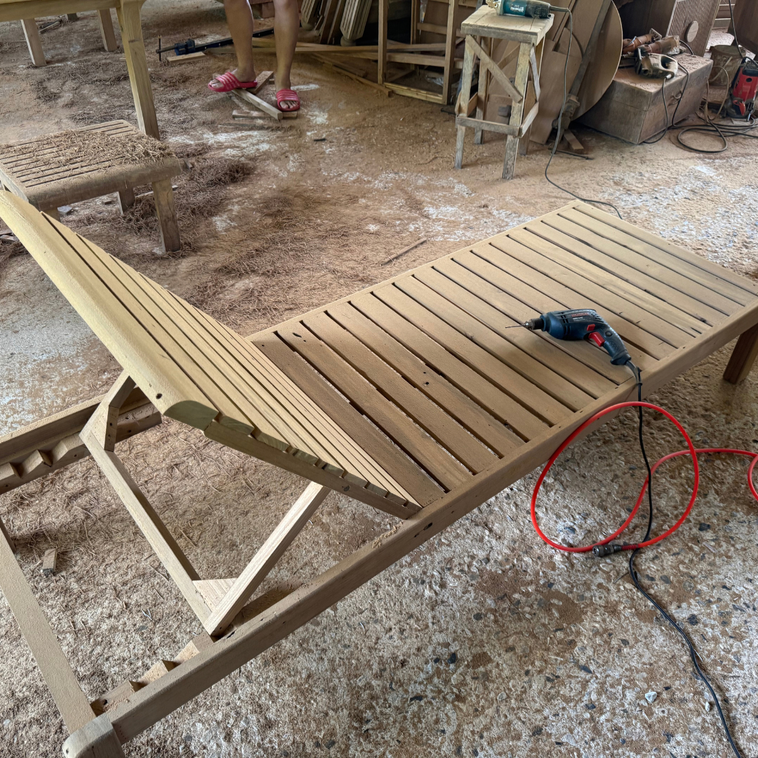 Surin Reclaimed Teak Sun Lounger