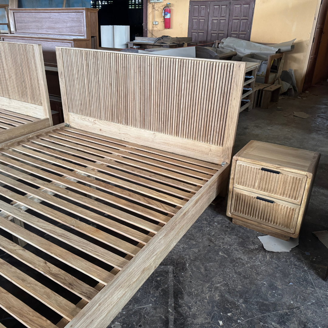 Ruen Reclaimed Teak Queen Bed or King Bed
