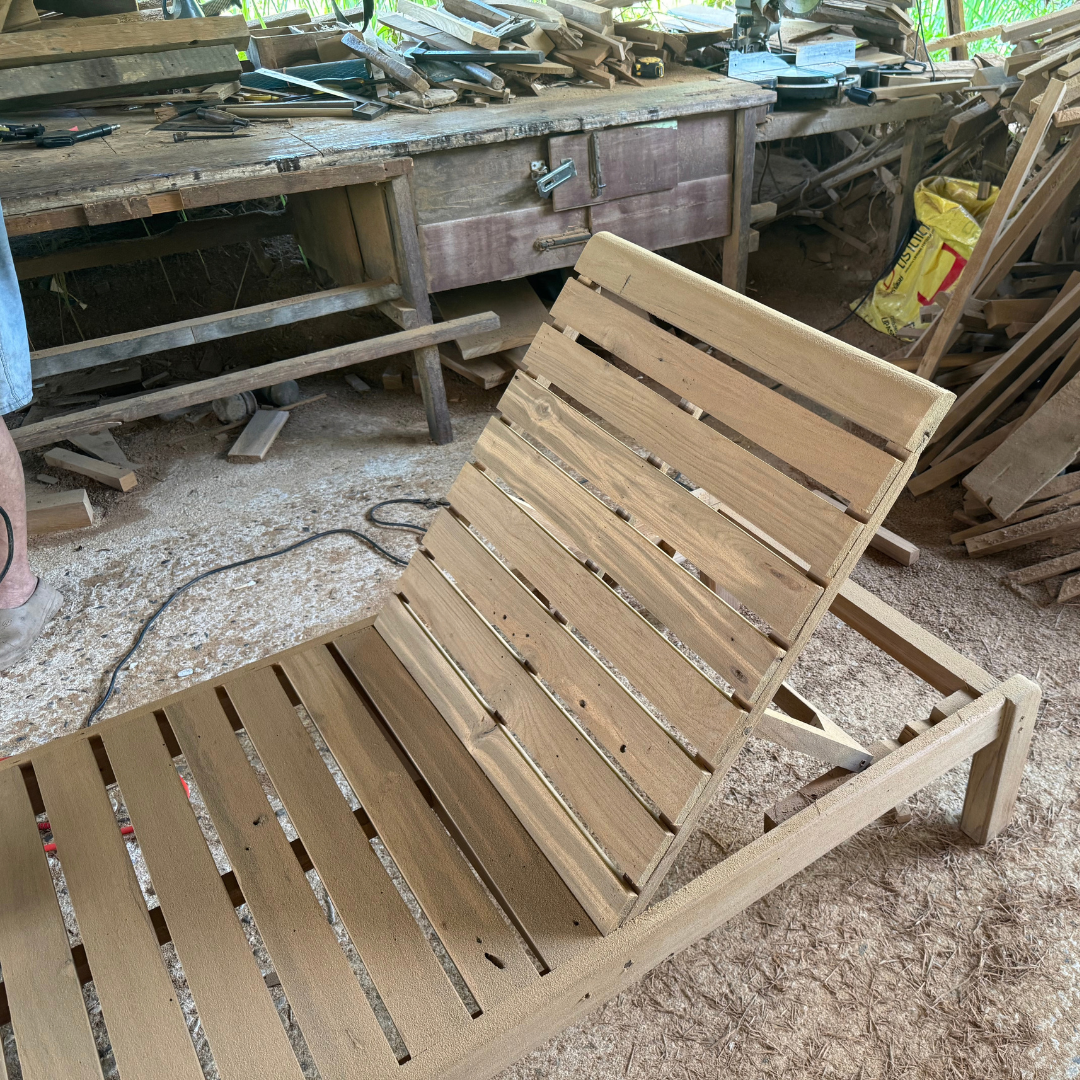 Surin Reclaimed Teak Sun Lounger