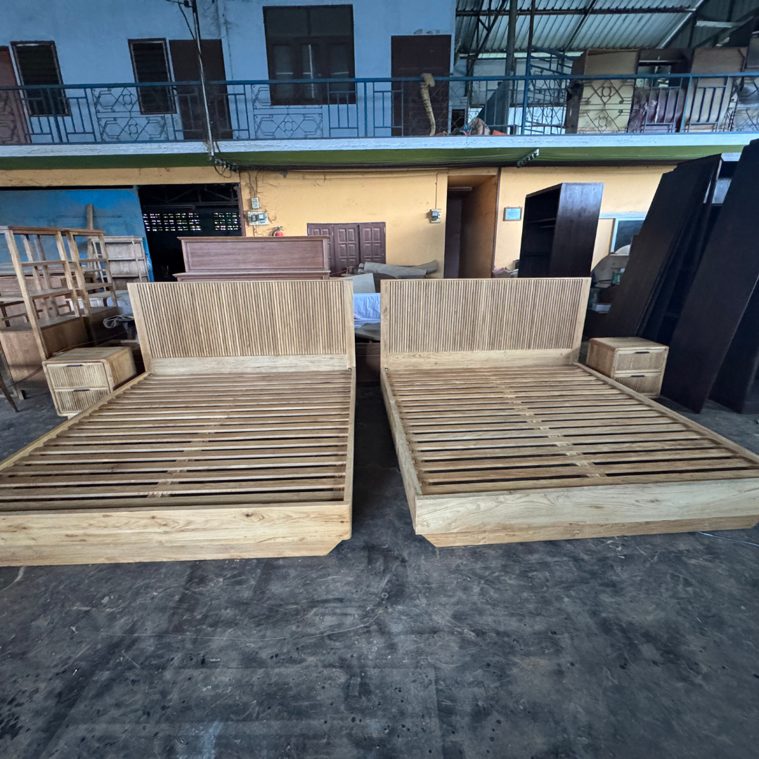 Ruen Reclaimed Teak Queen Bed or King Bed