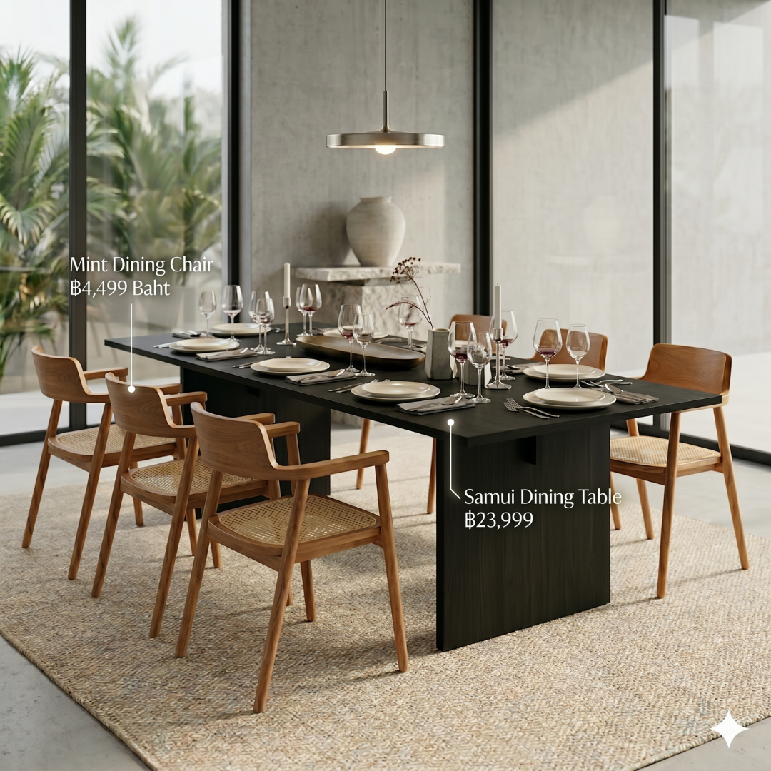Samui Reclaimed Teak Dining / Boardroom Table