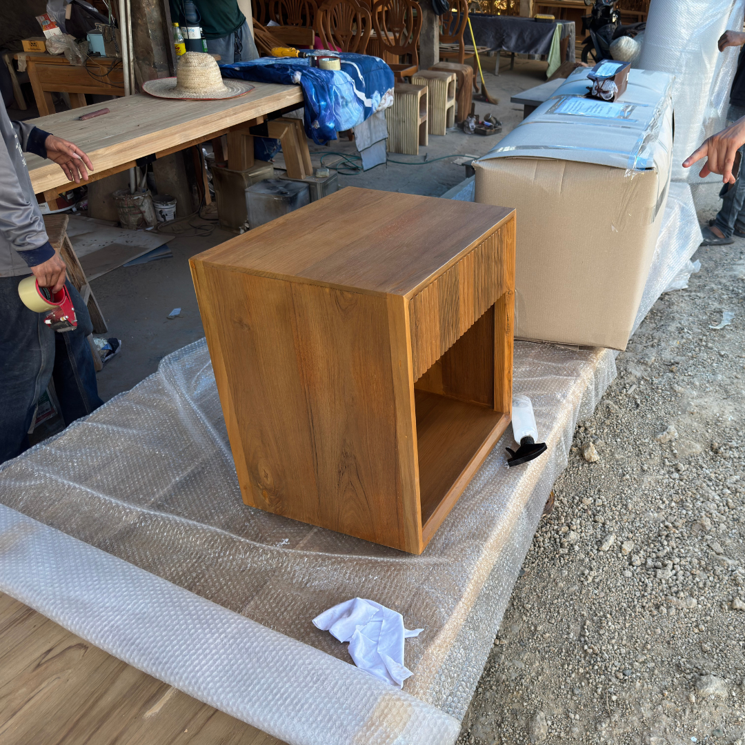 Sala Daeng Reclaimed Teak Bedside Table