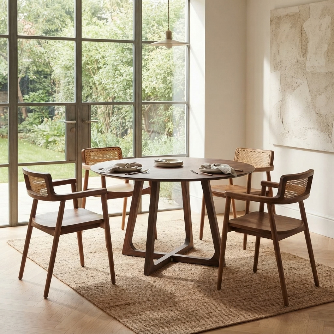 Thonburi Reclaimed Teak Round Dining Table