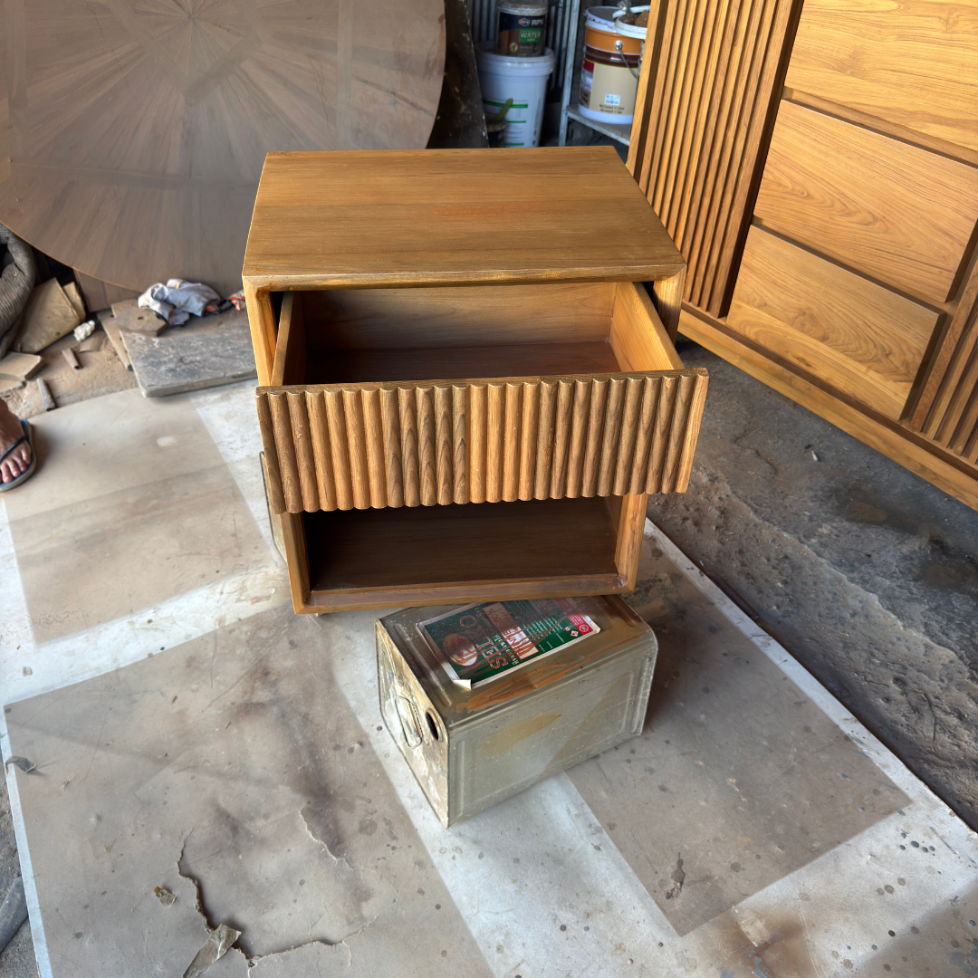 Sala Daeng Reclaimed Teak Bedside Table