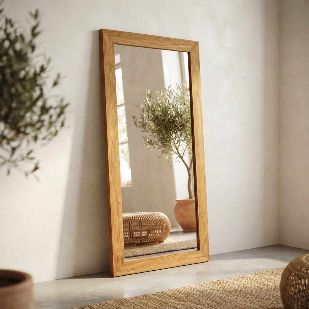 Orchid Reclaimed Teak Mirror