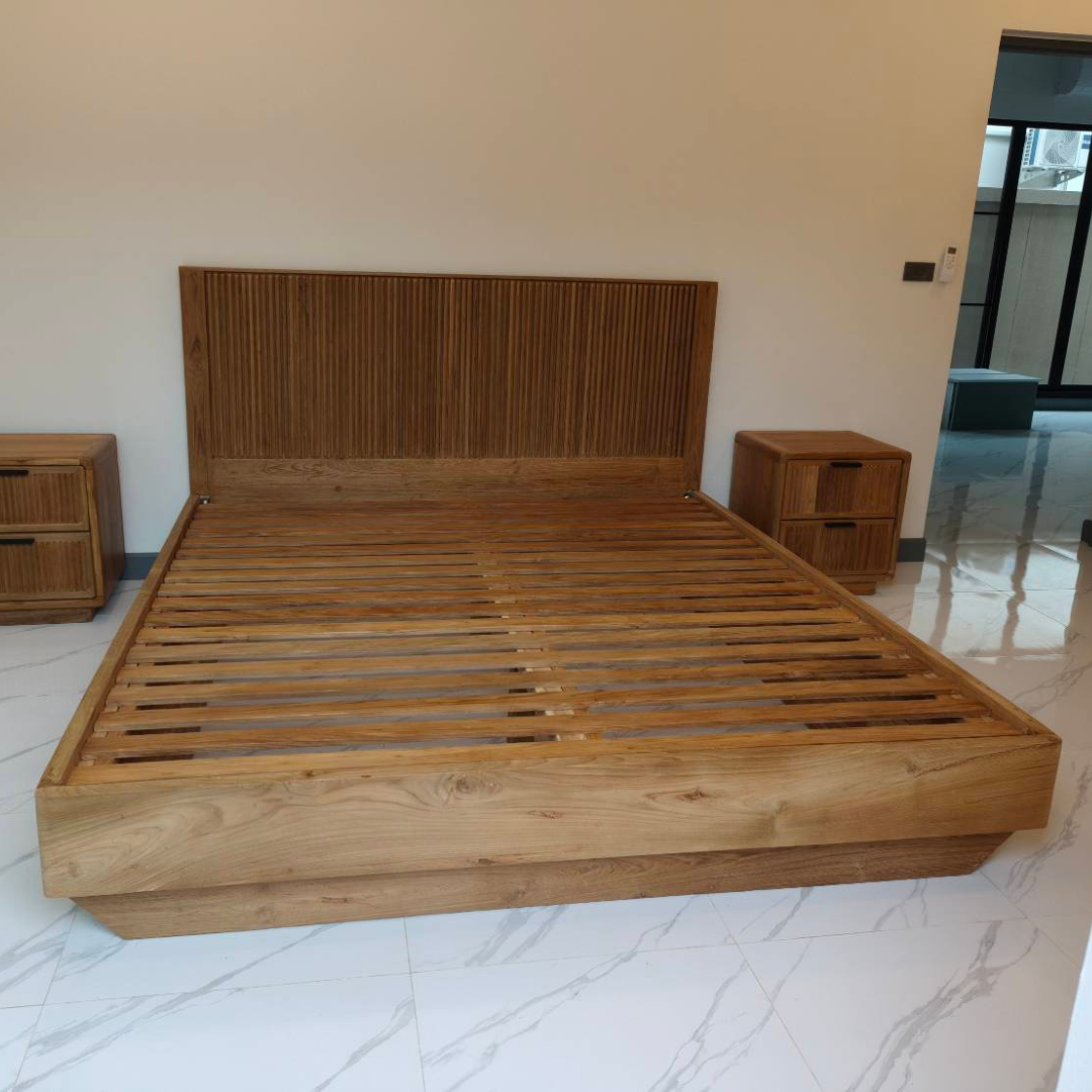 Ruen Reclaimed Teak Queen Bed or King Bed