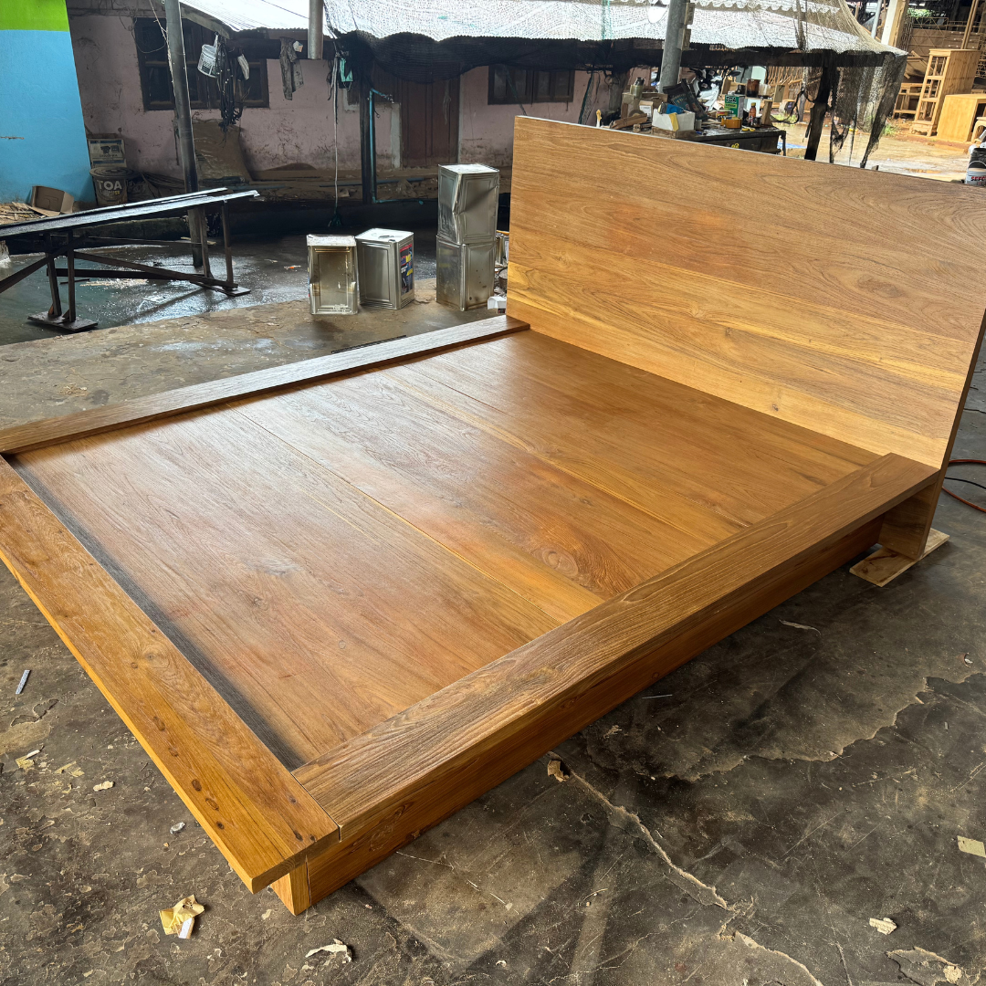Kwan Reclaimed Teak Queen or King Bed