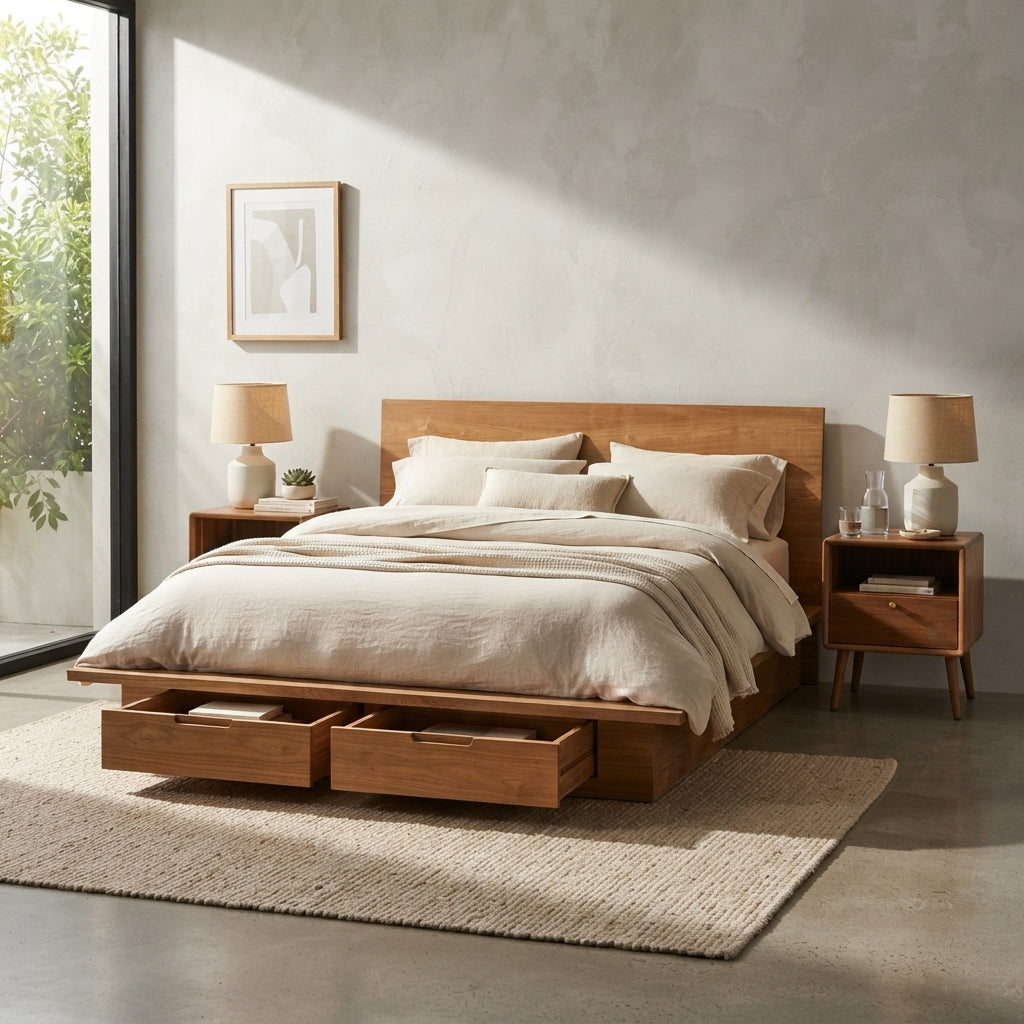 Kwan Reclaimed Teak Queen or King Bed